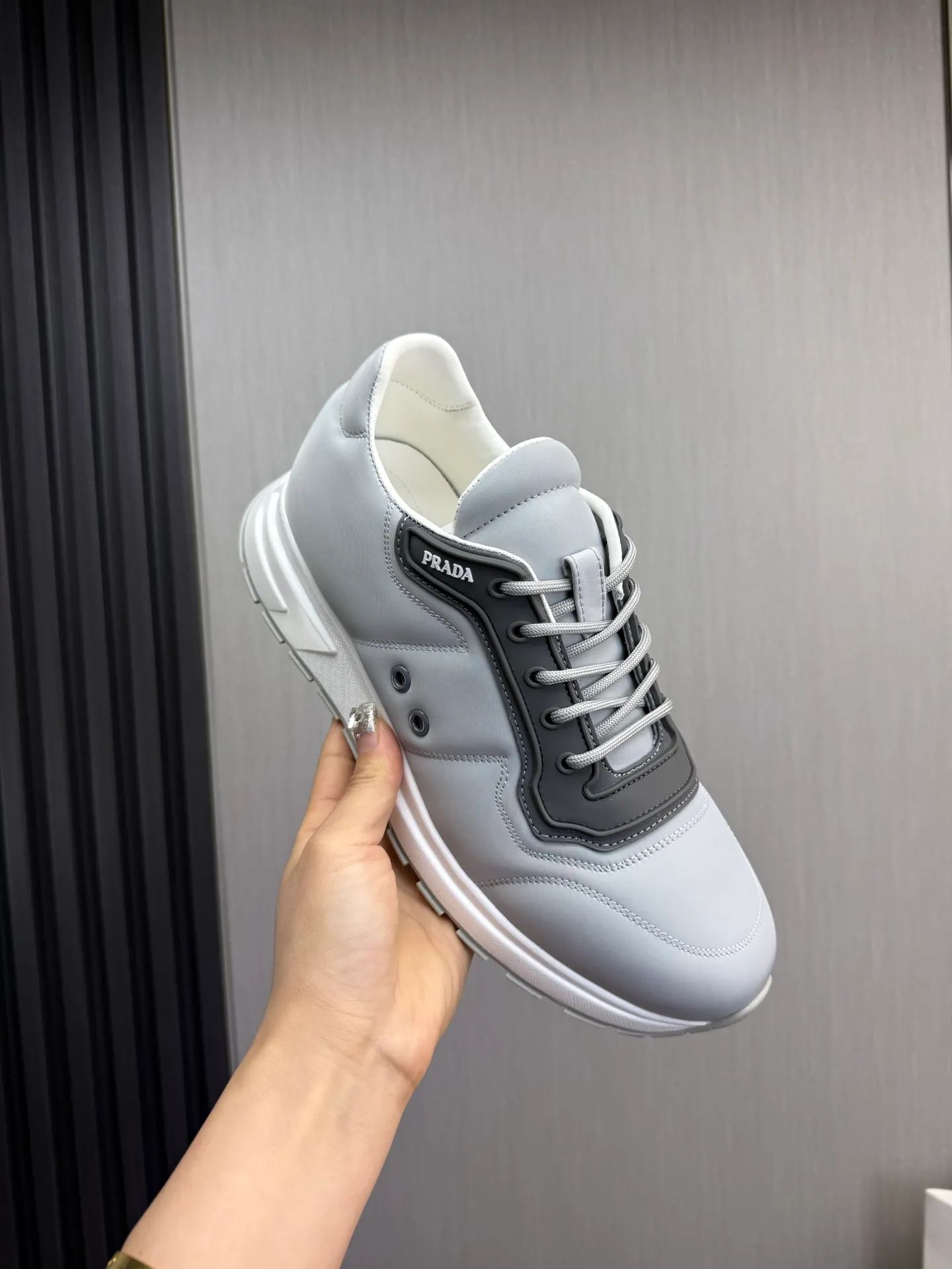 Men's shoes 💰560💰 [PRADA] Popular men's shoes shipped 👏Official website synchronized ⬆️Original imported waterproof fabric + cowhide lining, 1⃣️:1⃣️reproduction, original sole, 38-45 (45. Customized, non-refundable)